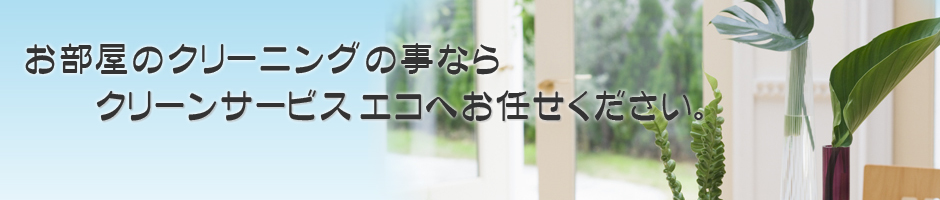 堺市のお部屋のクリーニングオフィス、店舗クリーニング、エアコンクリーニングの事ならクリーンサービスエコにお任せください。